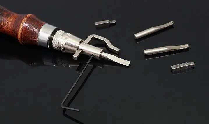 7 в 1 шт. регулируемый кожаный клиппер с кромкой для шитья кожевенного