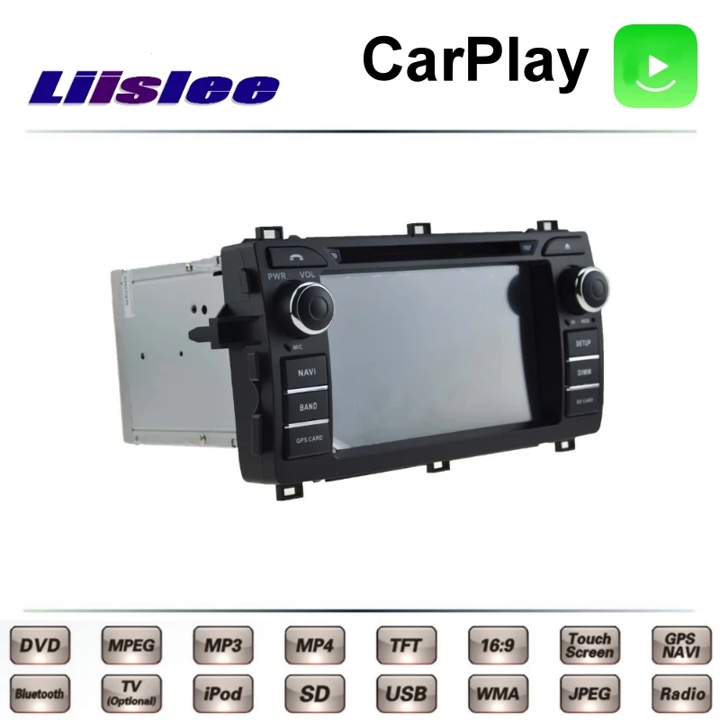 Для TOYOTA Auris Corolla E140 E150 2006 ~ 2013 LiisLee Автомобильный мультимедийный ТВ DVD GPS Радио Carplay