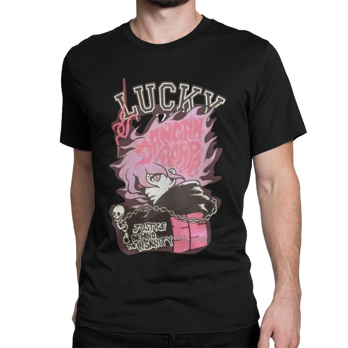 

Casual Danganronpa 2 Ultimate Lucky Nagito Komaeda Pink T-Shirts for Men Cotton T Shirts Anime Tee Shirt Classic Clothing