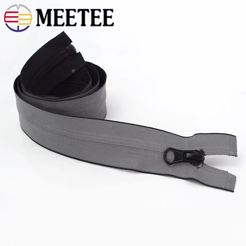 Meetee 5# нейлоновая катушка молнии Светоотражающая Водонепроницаемая 20 см закрытый конец 40-80 см молния DIY Солнцезащитная куртка спортивная одежда швейный материал