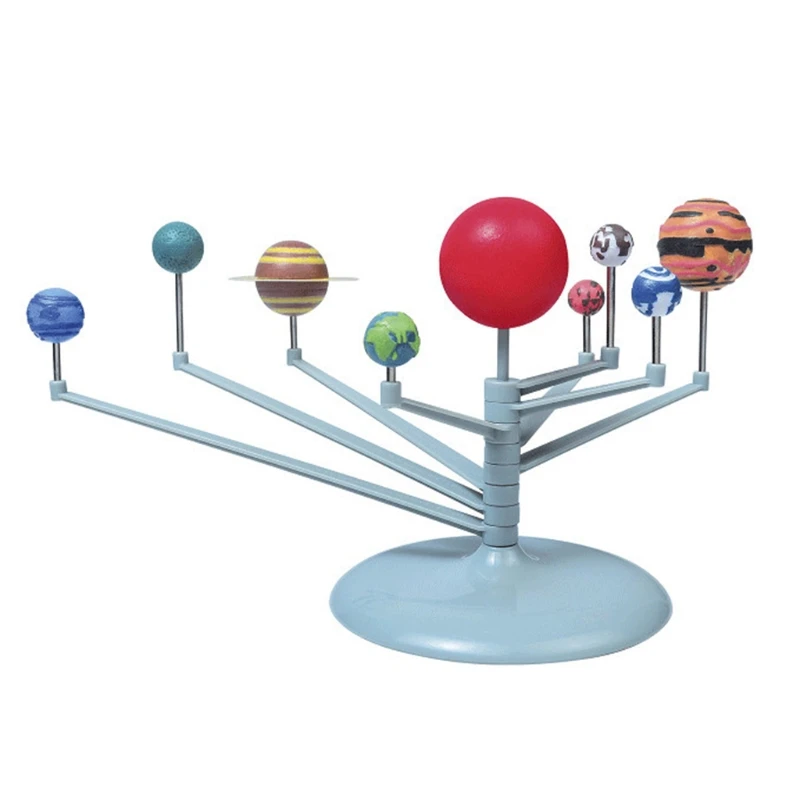 

1 Set Nine Planets Model Science Diy Assembly Parent-Child Interactive Planetar