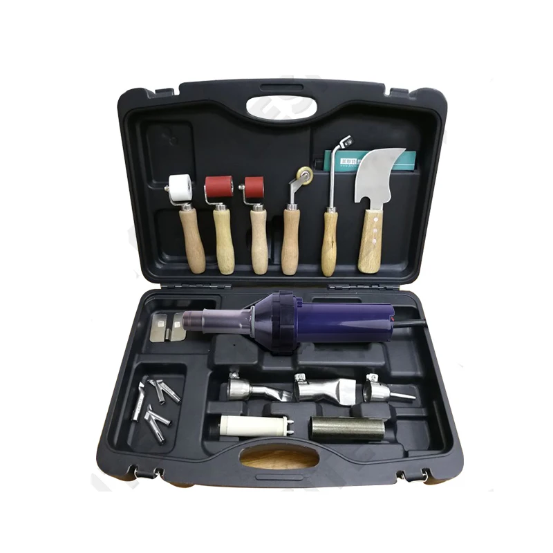Kits II Пластиковый горячий Воздушный сварочный пистолет фонарь тепловой Пистолет Винил ПВХ пол сварщик для PP полиэтиленовый резервуар для воды геомембранный лист LST1600A - Цвет: Kits II