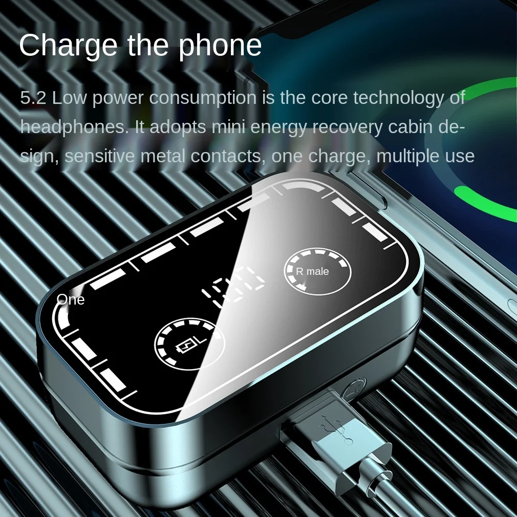 Беспроводная Bluetooth-гарнитура T16 Спортивная Tws-гарнитура с зеркальным