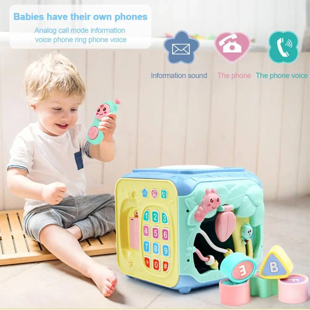 Ранние обучающие игрушки Детский развивающий куб Обучающие бисера лабиринт