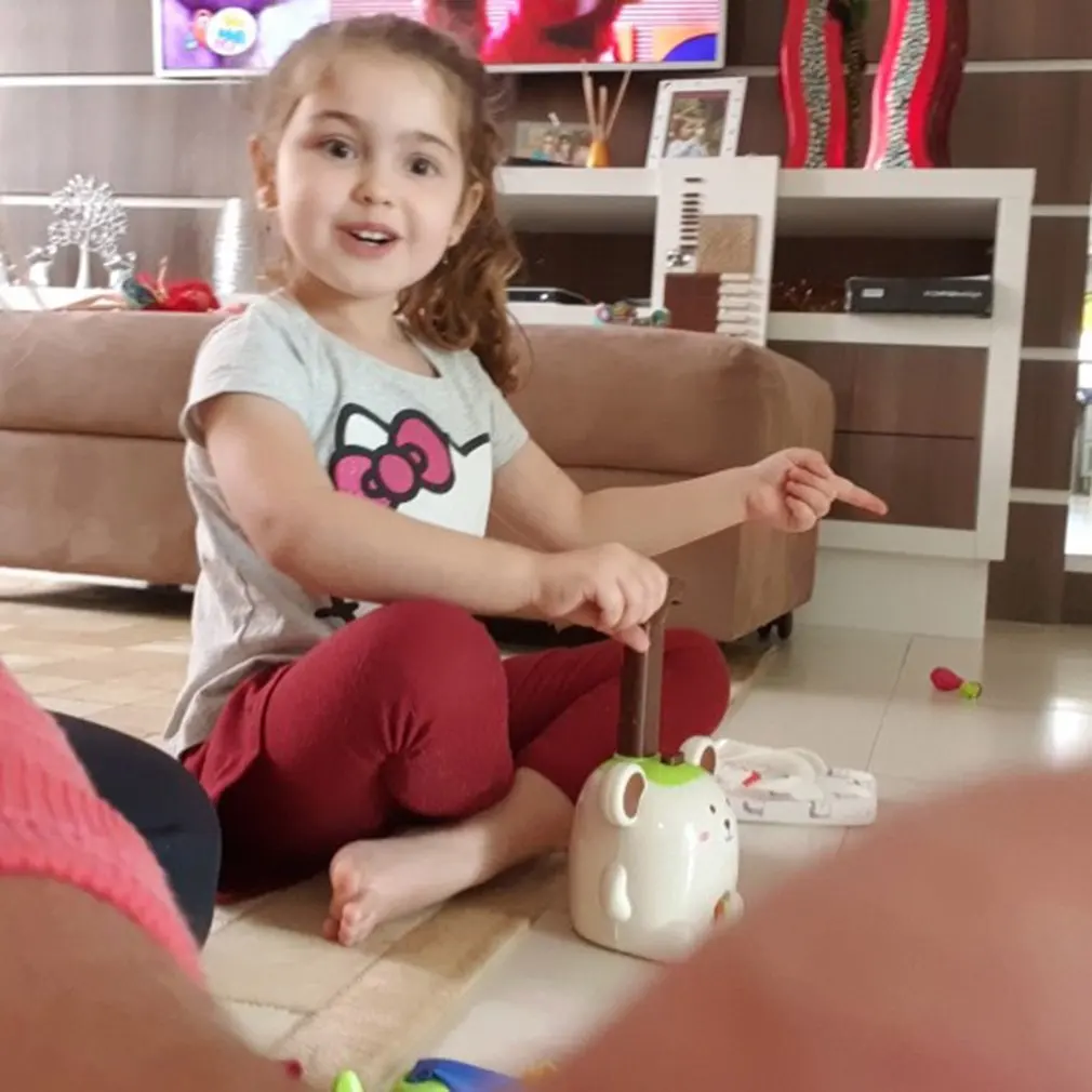 

New Inertia Flying Power Balloon Car With Rocket Launcher Cartoon Balloon Car Puzzle Toy Science Experimen Toy for Children Gift