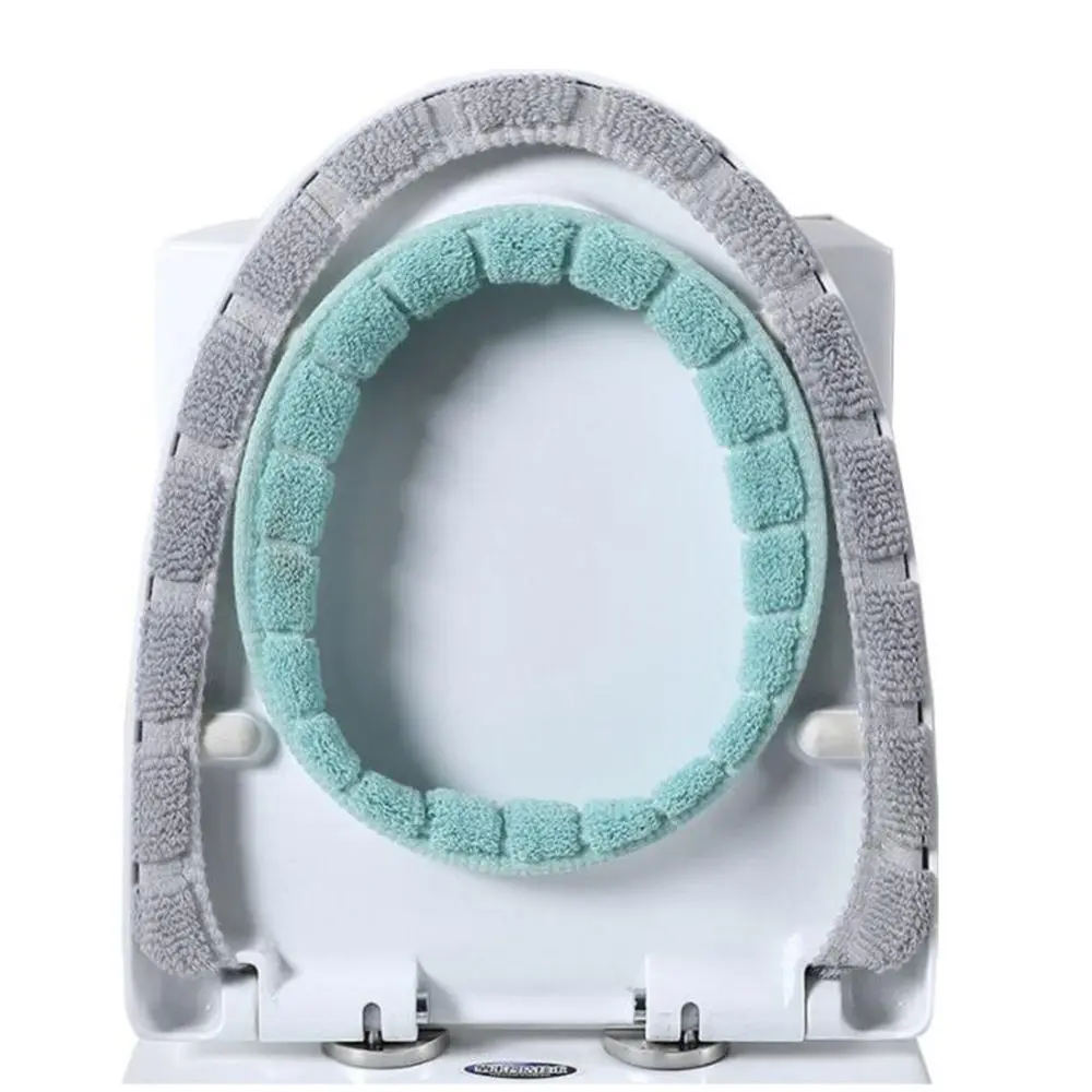 

Зимняя моющаяся Подушка O-образной формы с ручкой для сидений унитаза