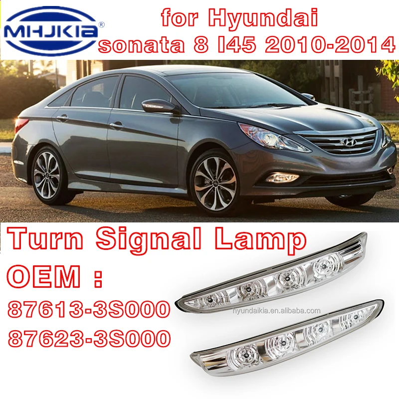 

Наружная зеркальная светодиодная сигнальная лампа 87613-3S000 87623-3S000 для Hyundai SONATA I45 2009-2014, указатель поворота, габаритная лампа, левая и правая