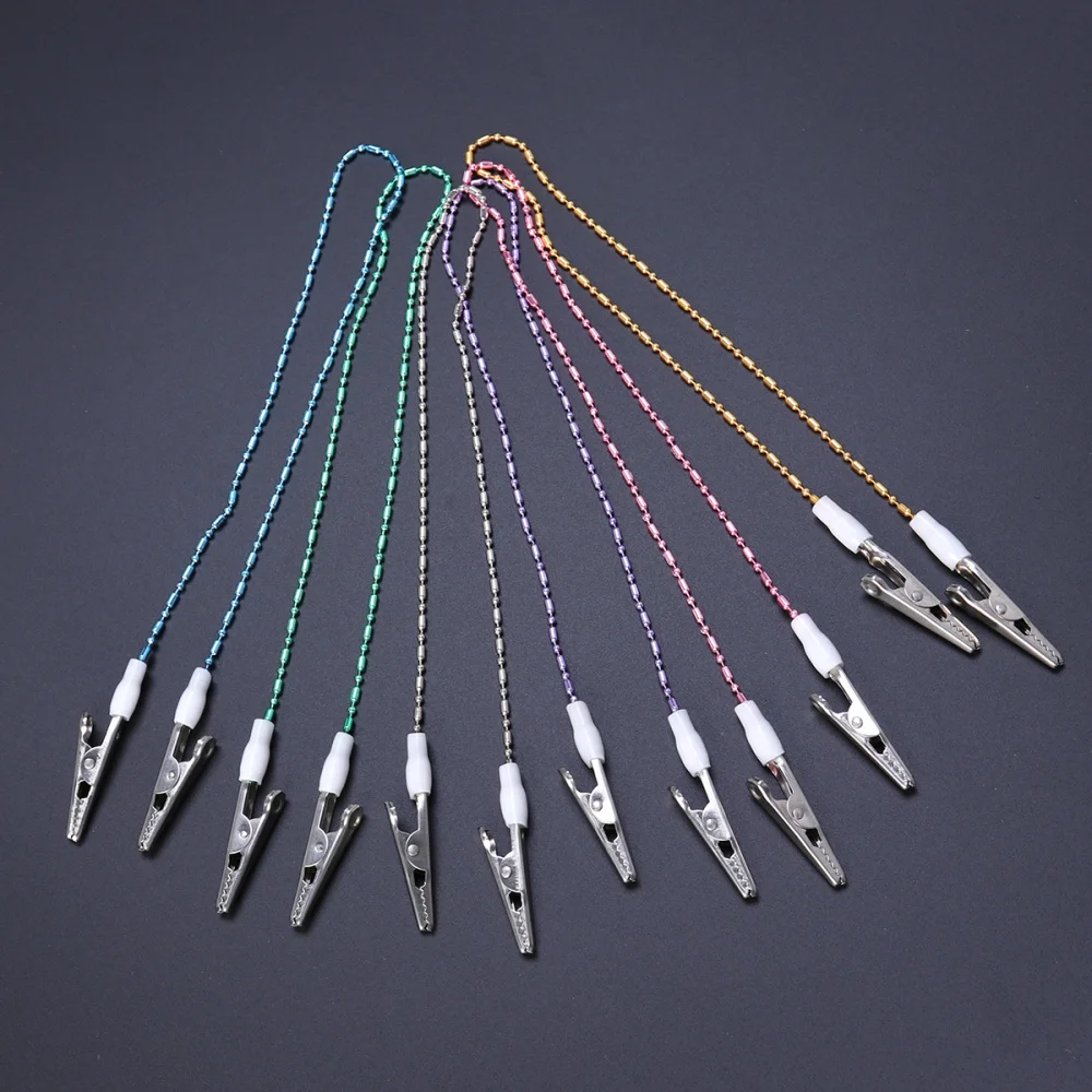 

6pcs Chain Clips Flexible Napkin Holder (Random Color)