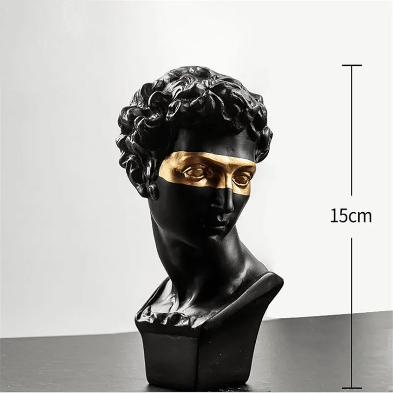 Абстрактный персонаж скульптура из смолы европейская статуя Дэвида аксессуары