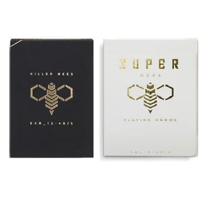 Ellusionist супер пчелы игральные карты убийца пчела колода белыйчерный покер магические карты Крупным планом фокусы реквизит для волшебника