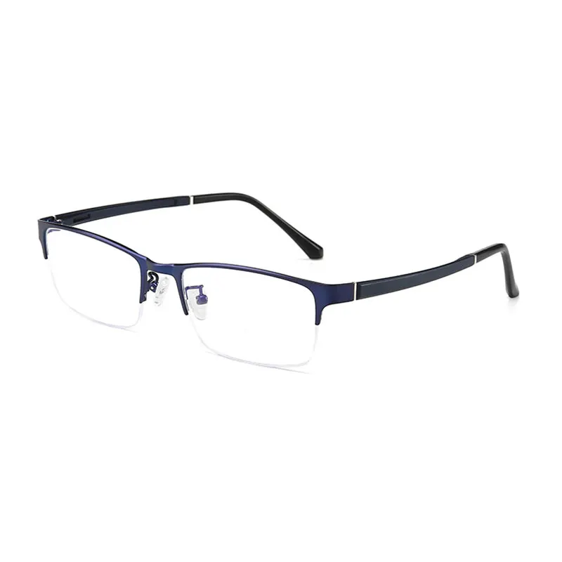 

Alloy Glasses Frame Men Style Spring Hinges Half Rim EyeGlasses Anti Blue Ray Spectacles Myopia Glasses Hot Selling