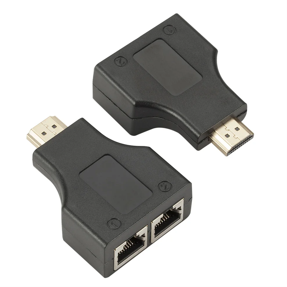 LccKaa 1 пара 1080P HDMI двойной RJ45 CAT5E CAT6 UTP LAN Ethernet удлинитель Ретранслятор адаптер до 30 м