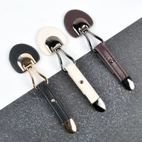 1set leather toggle button clasp insert buckle belt fastener coat sweater jacket bag metal hasp diy sewing crafts accessories