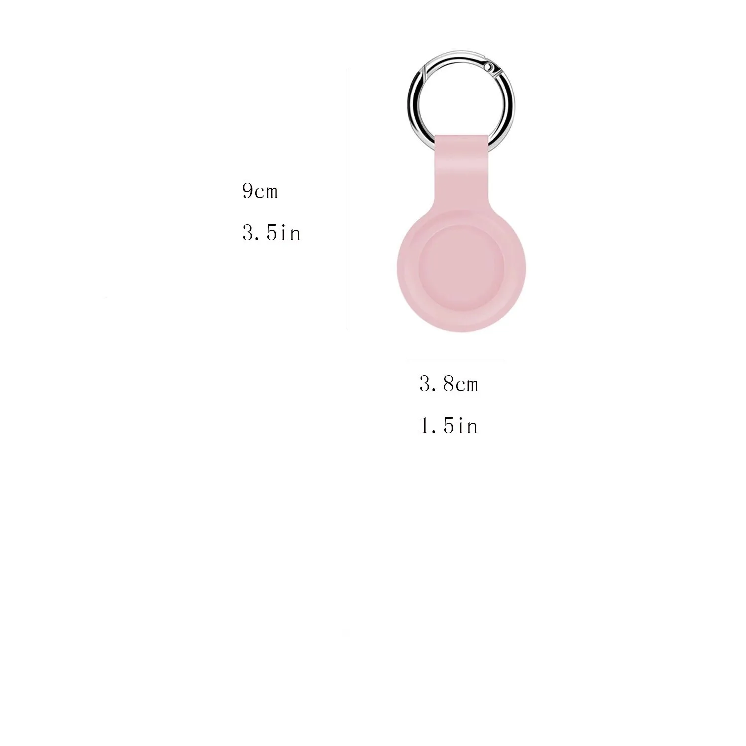 

New Silicone Protective Case For Apple Locator Airtags Cover With Protective Anti-scratch Film Keychain Portable Protector Sleev