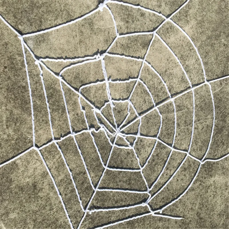 150 cm spider web Гигантский паук Плюшевые украшения-ужастики для хеллоуина дом 50/75/90 см подходит для детей с артистическим паук черный фон-реквизит для дома и улицы украшения на хэлоуин, популярный товар - Цвет: 150 cm spider web