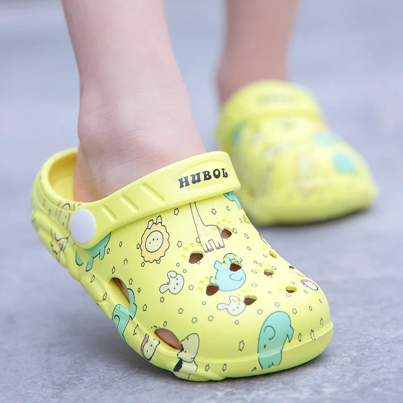 

Baby Girls Slippers Summer 2-6 Years Children Hole Shoes Non-slip Bathroom Cool Care Shoes Boys and Girls Big Boy Beach Shoes