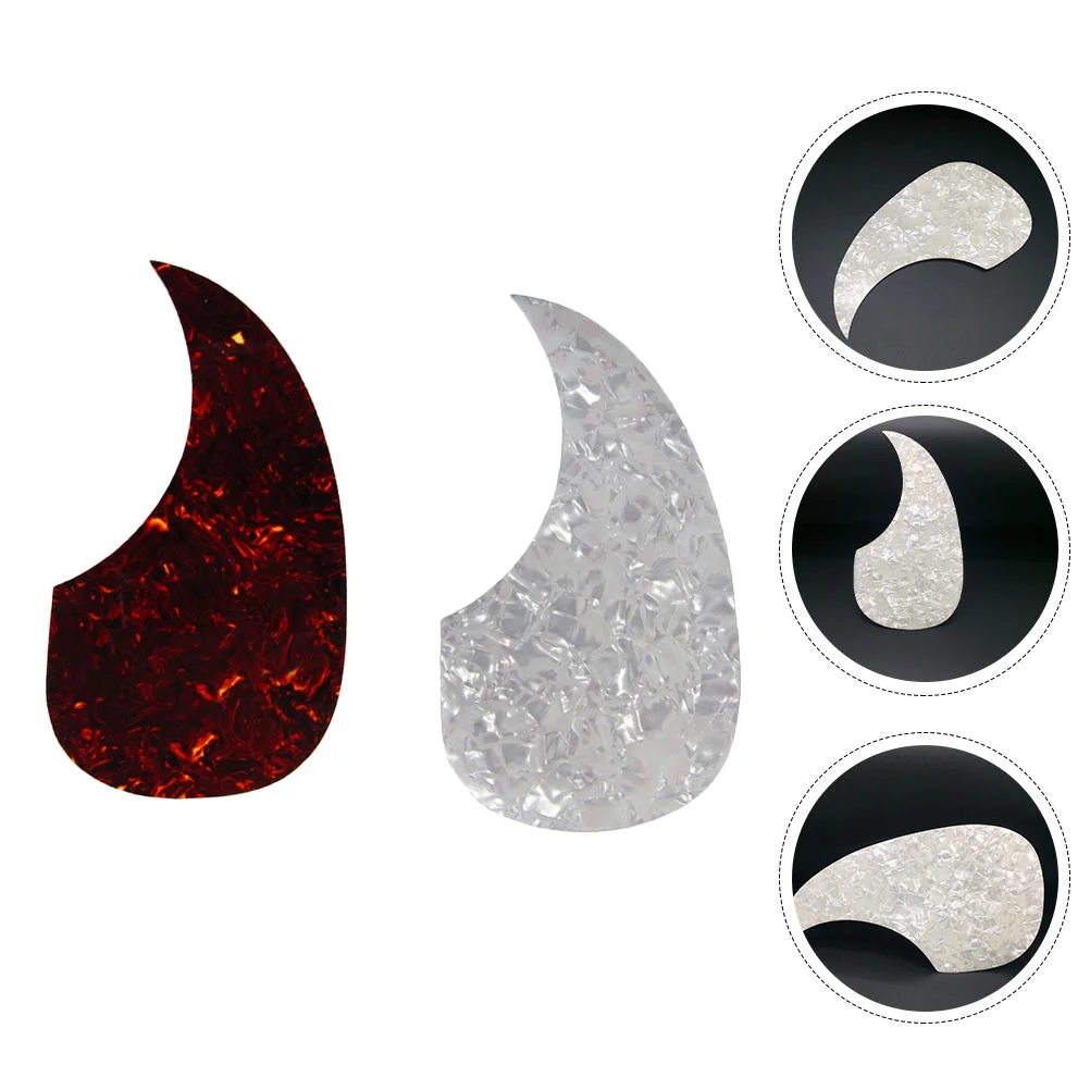 

2pcs Self Adhesive Guitar Pickguards Drop Shaped Guitar Guard Stickers