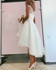 MYYBLE сексуальные простые кружевные блестящие короткие пляжные богемные Свадебные платья для невесты платья 2020 Короткое свадебное платье с аппликацией