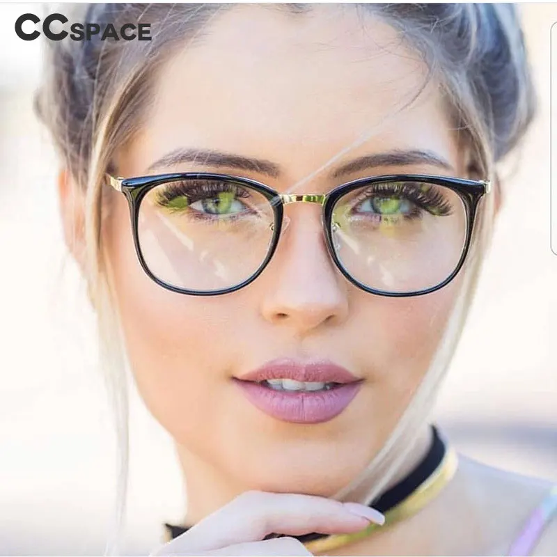 45937 TR90 Anti-blue Light Round Glasses Frames Men Women Optical Fashion Computer Glasses