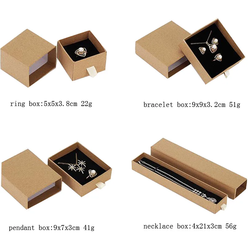 Квадратная коробка для ювелирных изделий органайзер помолвки кольца серег