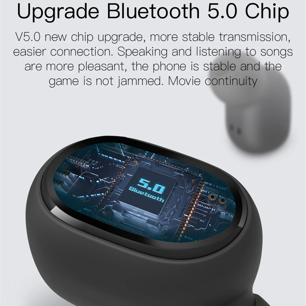 Наушники-вкладыши TWS с 5 0 Беспроводной Bluetooth наушники светодиодный Дисплей IPX4
