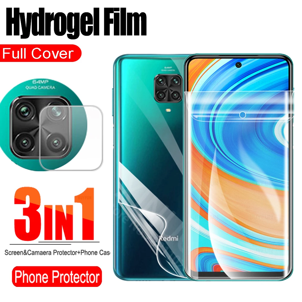 

Защитная пленка для экрана и объектива камеры Xiaomi Redmi Note 9 Pro, 9 pro
