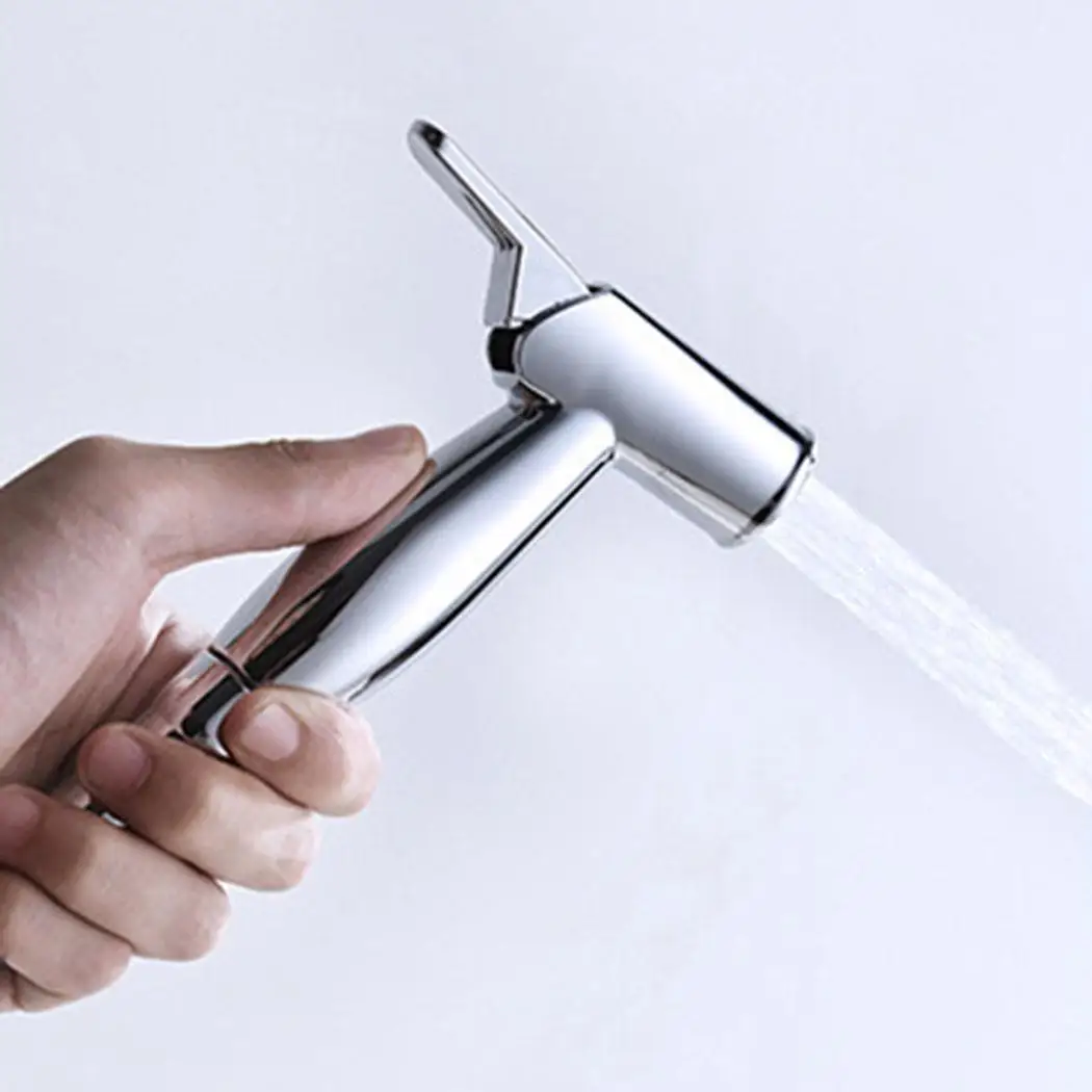 Ручной набор для слива туалета регулируемый усилитель серебряный пистолет