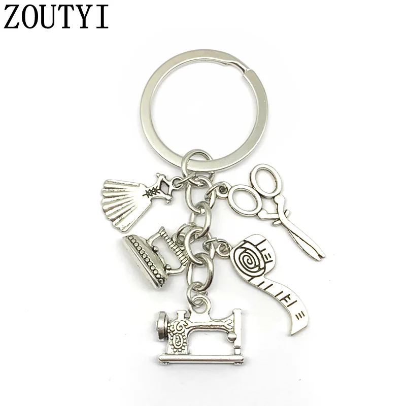 Новинка 2019 брелок для швейной машинки серебряный ключей ручной работы|Брелоки| |