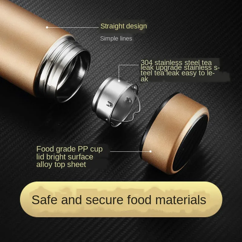 2020 термос чайная вакуумная фляжка с фильтром Термокружка из нержавеющей стали 304