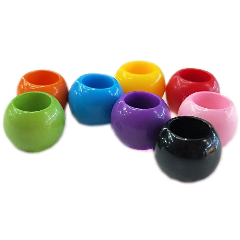 10 шт. пластиковые цветные плетеные косы для волос Dread Dreadlock бусины манжеты кольца