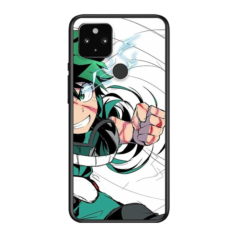 

My Hero Academia Anime Soft TPU Silicone Black Cover For Google Pixel 5 4A 5G 4 XL Phone Case