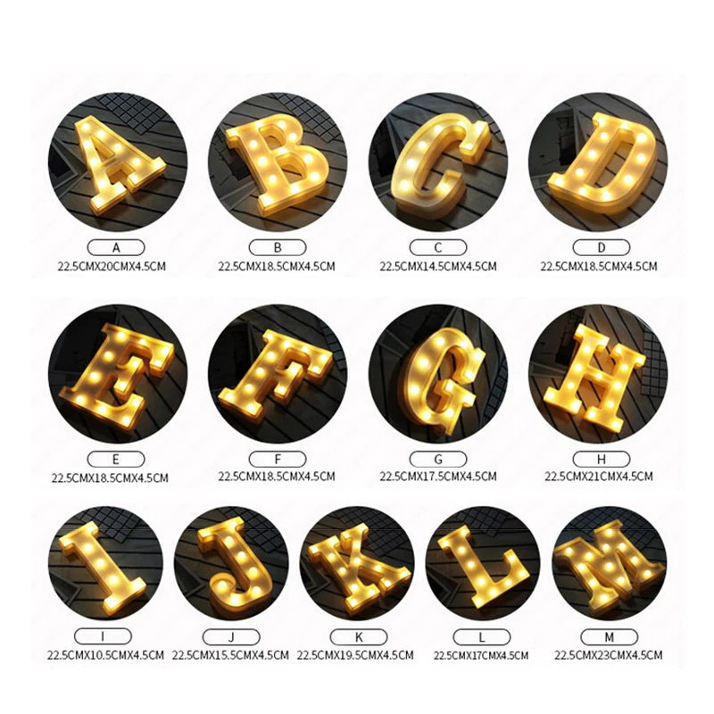 Украшение для дома DIY надпись символ знак сердце пластиковые светодиодные фонари