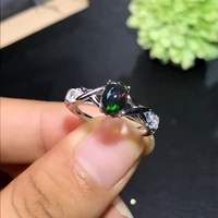 jewelry setnew coming 100 natural and real black opal ring 925 sterling silver fine jewelry opal ringearring and earring set