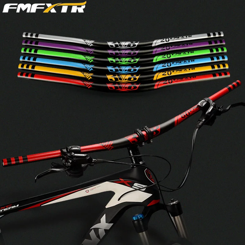 

FMFXTRSwallow Shaped Mountain Bike Full Carbon Bicycle Handlebar 31.8*620-720mm MTB Bike Parts Aluminum Alloy 7075 Cycling Handl