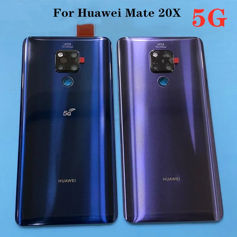 100% Original Back Cover For Huawei Mate 20X 5G Rear Battery Housing Door Case Panel Mobile Phone Case Shell Replacement Parts