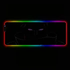 Аниме фиолетовые глаза светодиодный RGB USB Мышь Игровой Коврик Большой освещение подсветка геймер Мышь Pad 90X4030X80CM клавиатура DeskMat Maus