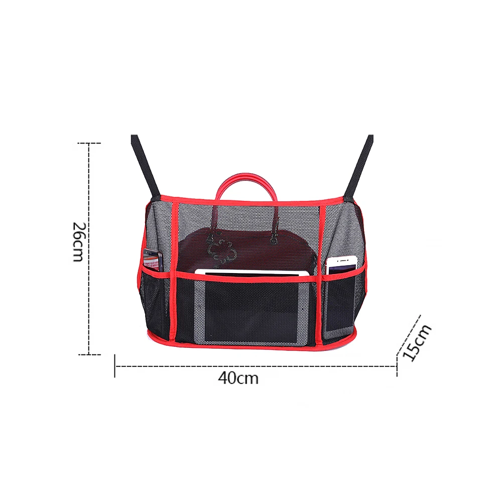Новая автомобильная сумка для хранения органайзер карманная сетка автомобиля