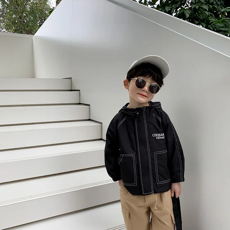 

Keelorn Boys Casual Coats Korean Autumn Kids Boy Hooded Outerwear Clothing Long Sleeve Fashion Children Spring Jackets