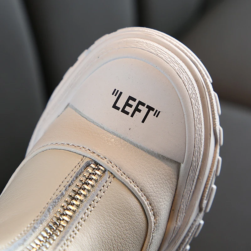 Детская обувь новинка 2019 модные кожаные ботинки Martin для мальчиков и девочек