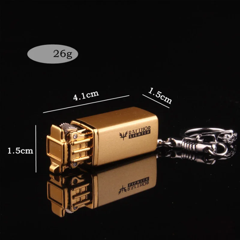Мини-газовая зажигалка брелок-зажигалка для ключей заправляемая газовая гаджеты