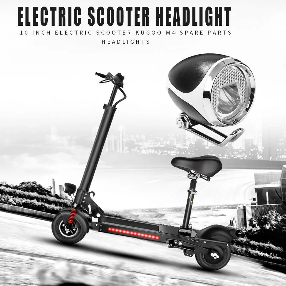 

12-80V E-bike Front Lamp Light With Horn For Kugoo Electric Kick Scooter Electric Bicycle Led Headlights Cycling Part Accessory