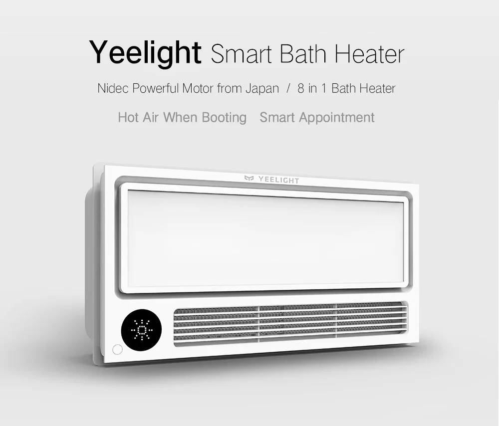 Xiaomi Yeelight Smart 8 в 1 светодиодный нагреватель для ванной Pro потолочный светильник для ванной для Mihome приложение дистанционное управление для ванной комнаты