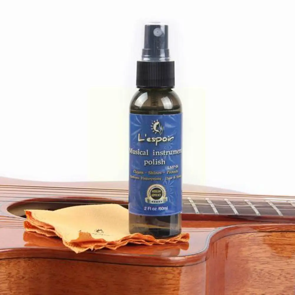 

Musical Instrument Brightening Wax, Guitar Panel Cleaner, Cleaning Oil Piano Instrument Cloth Musical And Set Care Z7f5