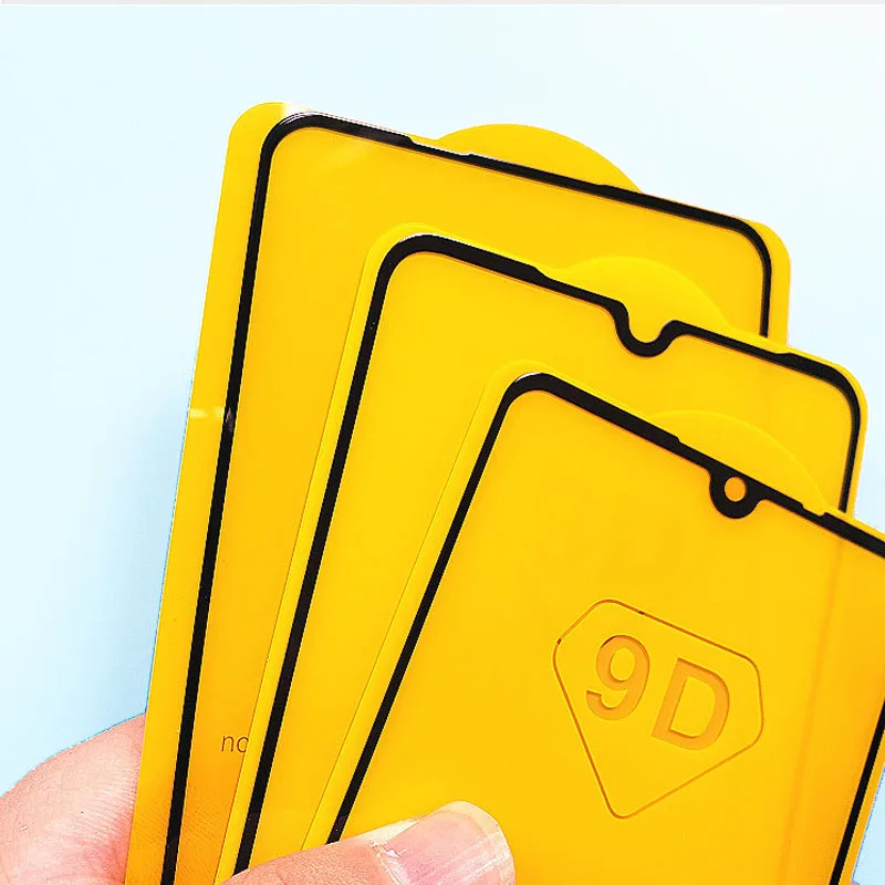 100 шт. 9D полностью наклеиваемая поверхность защитная пленка из закаленного
