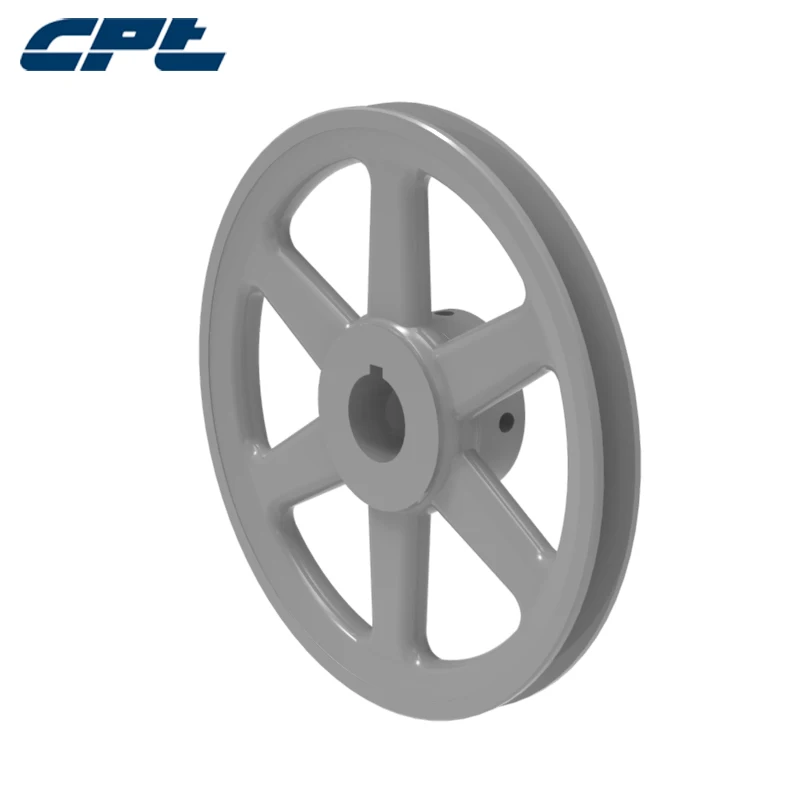 CPT AK84V Belt pulley 1 Groove 1/2&quot 5/8&quot 3/4&quot 7/8&quot 15/16&quot 1&quot 1-1/8&quot 3/16 Cast Iron 8.25&quot OD for A 4L 3L belts |