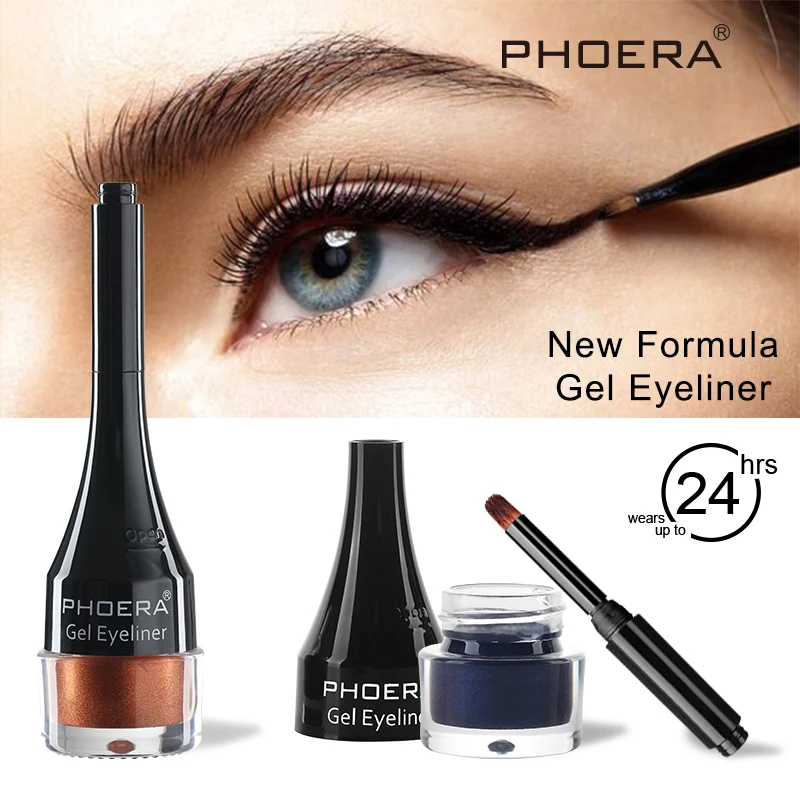 

Eyeliner Gel 10 Color Waterproof Longlasting Cosmetics Quick Dry Sweatproof Non-fading Liner With Brush Eyeliner Cosmetic TSLM1