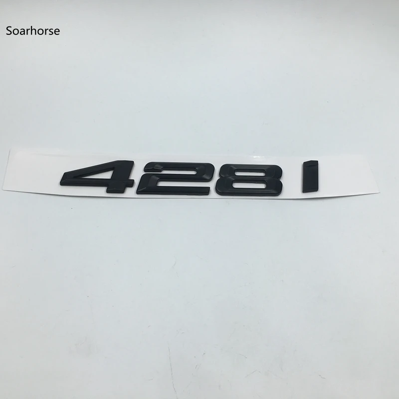 Soarhorse Черный ABS 420i 428i 430i 440i 435i 450i 480i буквы значок наклейка для BMW 4 серии F32 F33
