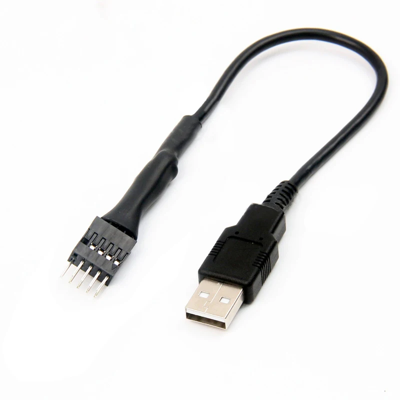 

9pin Male to External USB A Male PC Mainboard Internal Data Extension Cable