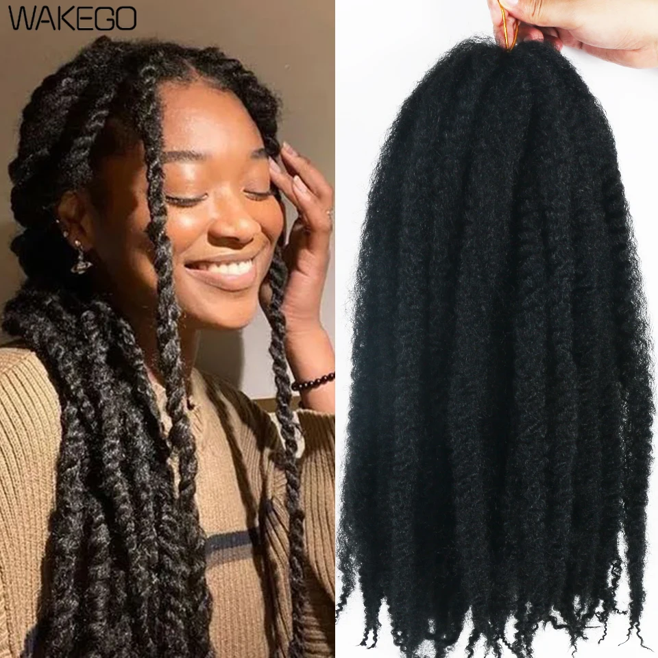 Marley плетеные волосы крючком афро курчавые оптом синтетические Омбре блонд 15