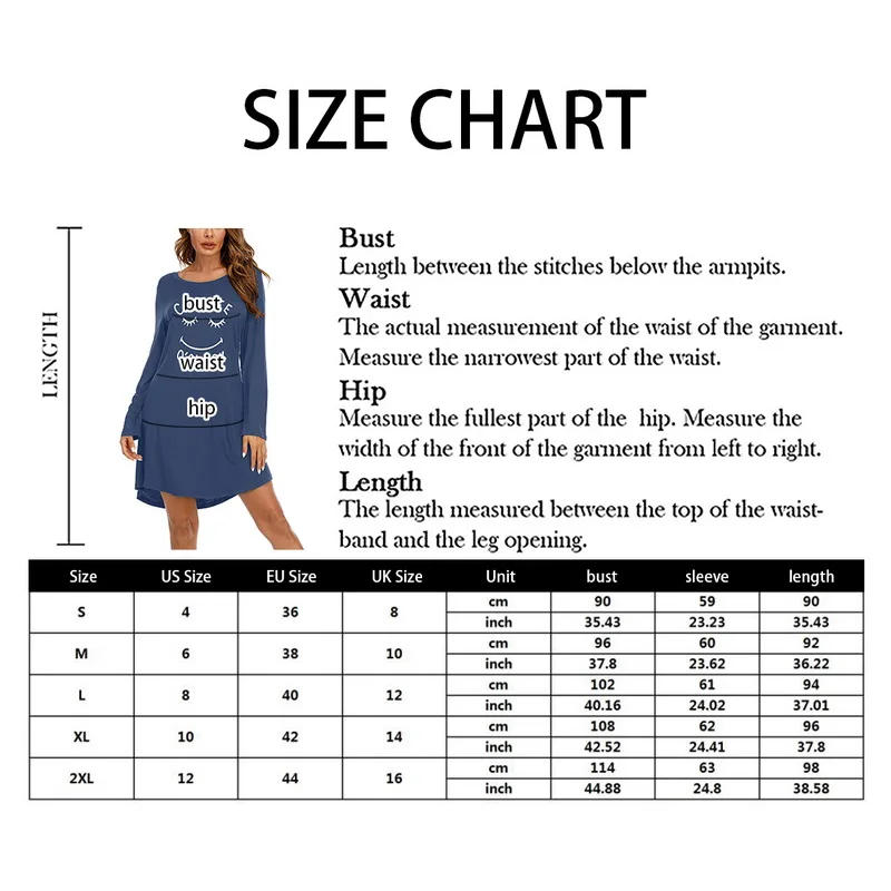 2022 Women Letter Nightgowns Sleepshirts Sleepwear Casual Loose Sleep Shirt Printed Night Dress Long Sleeve Nightwear | Женская одежда